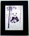 picture of green bamboo and panda